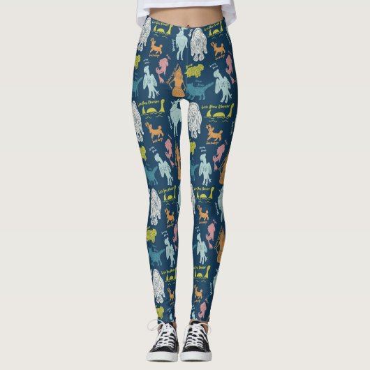 Leggings Guide de cryptozoologie des cristaux de dessin (Devant)