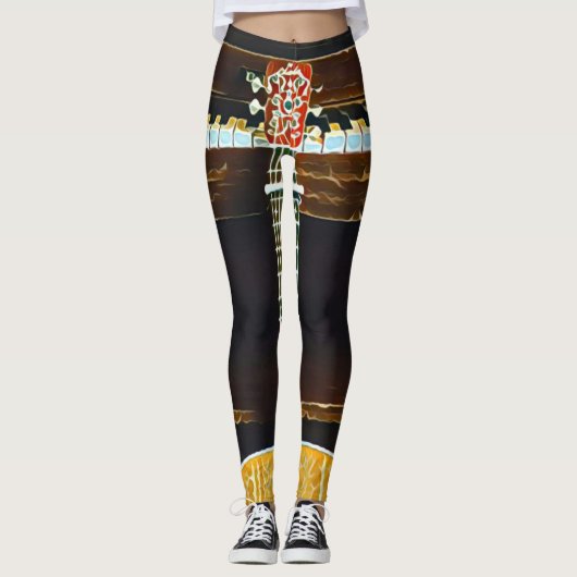 Leggings Guitar lovers gifts (Devant)