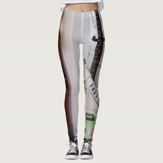 Leggings Guitare acoustique géniale (Devant)