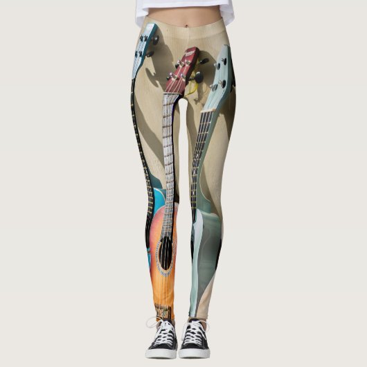 Leggings Guitare acoustique incroyable (Devant)
