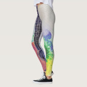 Leggings Guitare acoustique mignonne (Gauche)