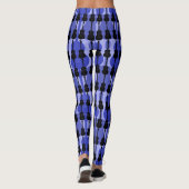 Leggings Guitare bleue et noire (Dos)