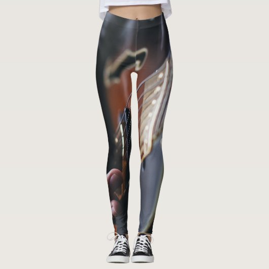 Leggings Guitare de basse cool (Devant)
