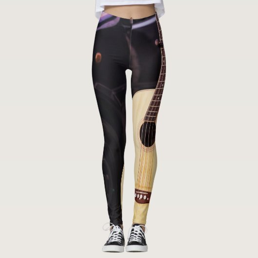 Leggings Guitare de basse cool (Devant)