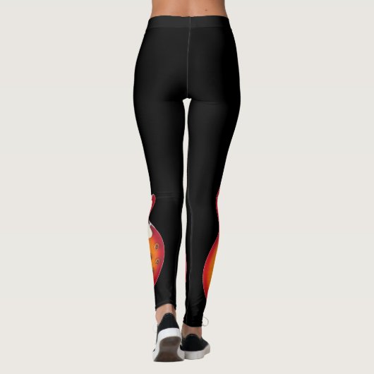 LEGGINGS GUITARS ÉLECTRIQUES SUNBURST DOUBLE ICONIQUE (Dos)