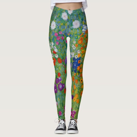 Leggings Gustav Klimt Bauerngarten Flower Garden Art (Devant)