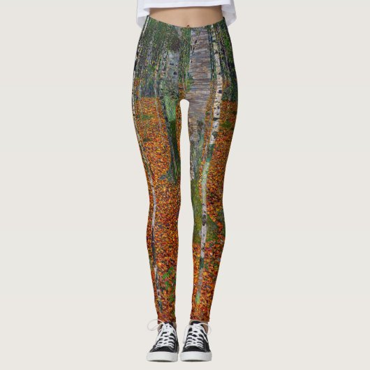 Leggings Gustav Klimt - Bois de bouleau (Devant)