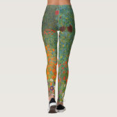 Leggings Gustav Klimt Fleur Jardin Cottage Nature (Dos)
