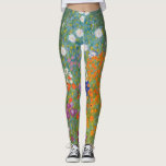 Leggings Gustav Klimt Fleur Jardin Cottage Nature<br><div class="desc">Un beau tableau de jardin - c'est un tableau classique de Gustav Klimt,  appelé Cottage Garden,  ou Bauergarten,  1907,  qui est un gros plan d'un jardin fleuri,  un tableau floral coloré.</div>