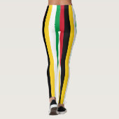 Leggings Guyane Couleurs du drapeau national Verticalement  (Dos)