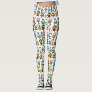 Leggings Gymnase Jungle Exercice Animaux