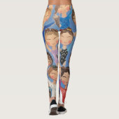 Leggings Gymnastique coloré cadeau motif (Dos)