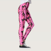 LEGGINGS GYMNASTIQUES DE GYMNASTIQUE DE STRICTE ROSE (Droite)