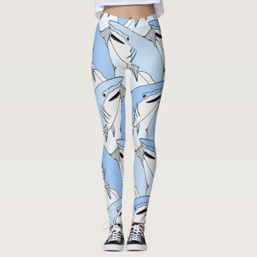 Leggings haaienpatroon (Voorkant)