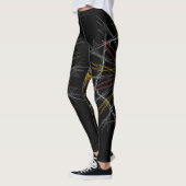 Leggings Habillement d'impression abstrait inspiré par Drea (Gauche)