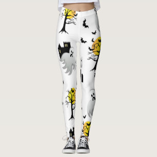 Leggings Halloween a hanté des guêtres de motif de Chambr