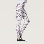 Leggings Halloween amusant violet (Droite)