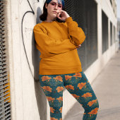 Leggings Halloween, Araignées, Poissons, Lys orange, Whimsy