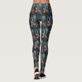 Leggings Halloween australienne berger équitation moto (Dos)
