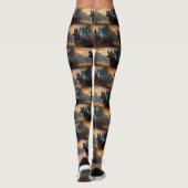 Leggings Halloween berger allemand effroi (Dos)