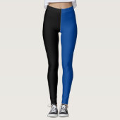 Leggings Halloween Bleu Deux Tons (Devant)