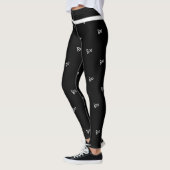 Leggings Halloween boo noir et blanc (Gauche)