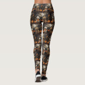 Leggings Halloween caniche Éffrayant (Dos)