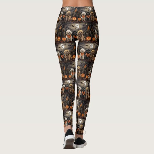 Leggings Halloween caniche Éffrayant (Dos)