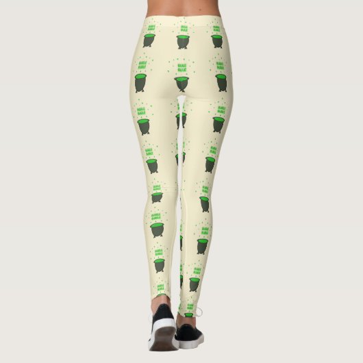 Leggings Halloween Cauldron et Bubbling Green Brew (Dos)