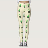 Leggings Halloween Cauldron et Bubbling Green Brew (Devant)