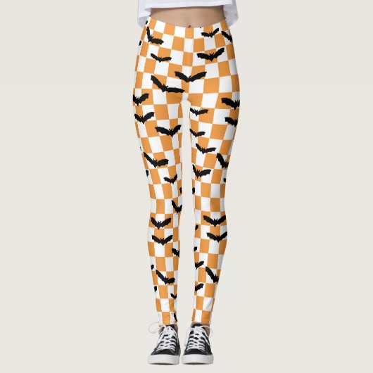 Leggings Halloween Chauffage Éffrayant chauves-souris Ado m (Devant)