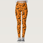 Leggings Halloween chauves-souris araignées Éffrayant migno (Devant)