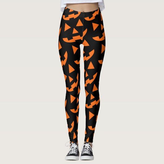 Leggings Halloween citrouille (Devant)