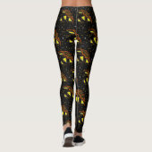 Leggings Halloween Citrouille cosmique Espace extra-atmosph (Dos)