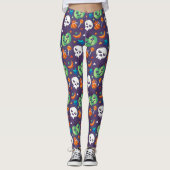 Leggings Halloween Citrouille grincheux (Devant)