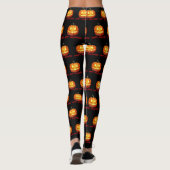 Leggings Halloween Citrouille Scare mignon Motif Orange Aut (Dos)