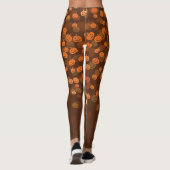 Leggings Halloween Citrouilles Bokeh (Dos)
