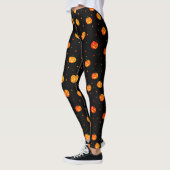 Leggings Halloween Citrouilles de peur Jack-o'-Lantern Moti (Gauche)
