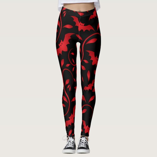 Leggings halloween_Conception des chauves-souris volantes (Devant)