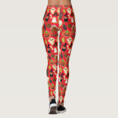 Leggings Halloween Cookies Collection Motif B Rouge BG (Dos)