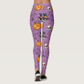 Leggings Halloween Cool déplaisant (Lilac) (Dos)