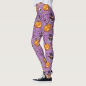Leggings Halloween Cool déplaisant (Lilac) (Gauche)