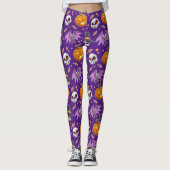 Leggings Halloween Cool déplaisant (violet) (Devant)