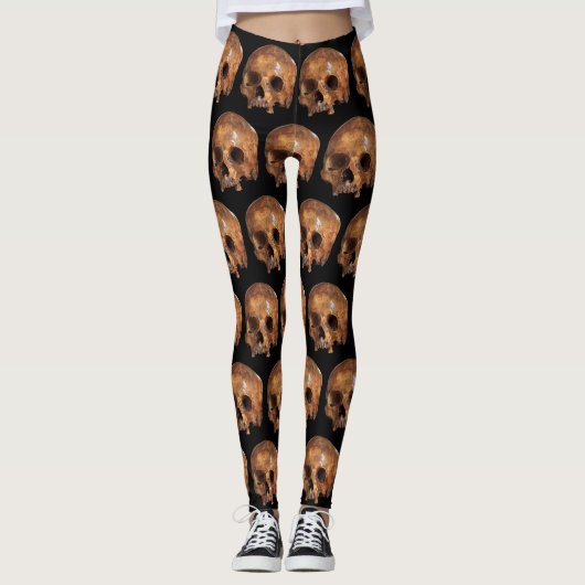 Leggings Halloween crâne (Devant)