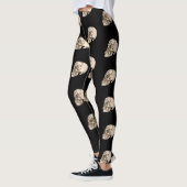 Leggings Halloween crâne et os (Gauche)