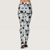 Leggings Halloween crâne noir - Halloween femme serré (Dos)