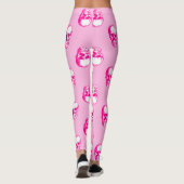 Leggings halloween crâne rose gothique (Dos)
