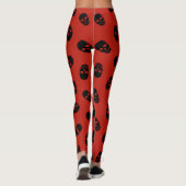 Leggings Halloween Crâne rouge Populaire Légumineuses Éléga (Dos)