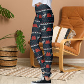 Leggings Halloween Crossover Fun Reindeer Christmas Pattern