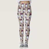 Leggings Halloween Cute Stylish sorcière Ghost Coffee Cup (Devant)